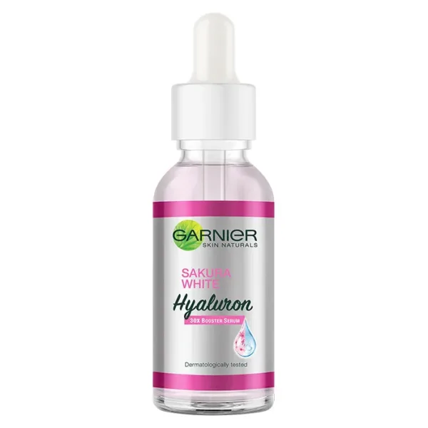 Garnier Skin Naturals Sakura White Hyaluron Booster Serum 30ml - Image 1