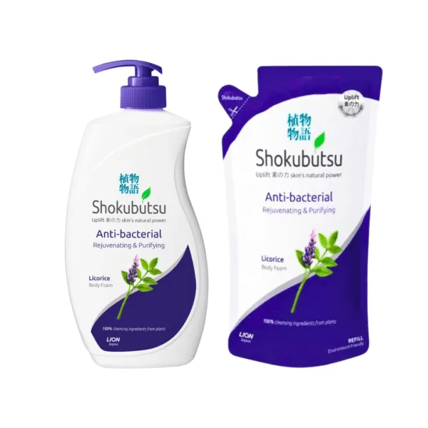 Shokubutsu Antibacterial Rejuvenating & Purifying Licorce Body Foam Shokubutsu Antibacterial Rejuvenating & Purifying Licorce Body Foam - Image 1