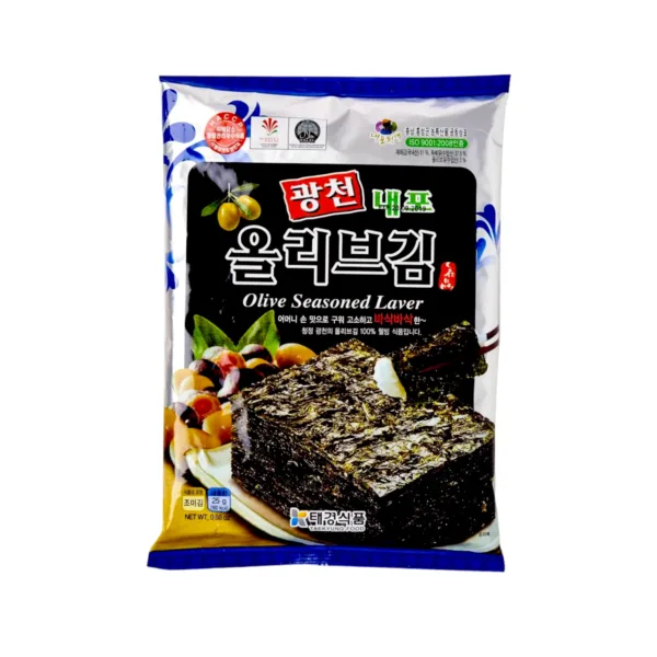 Taekyung Olive Seaweed Laver 25g - Image 1