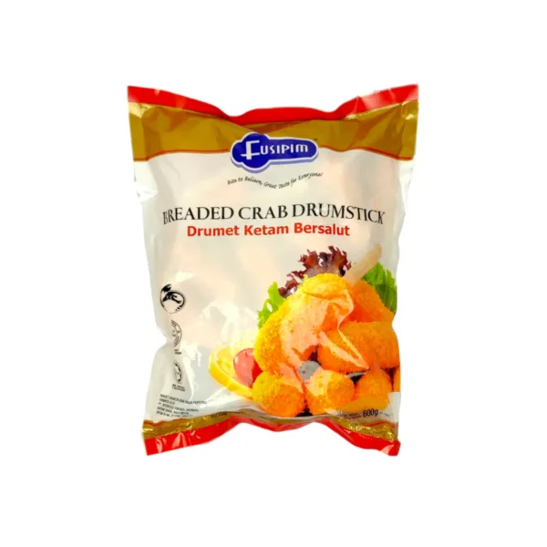 Fusipim Breaded Crab Drumstick (Fusipim Drumet Ketam Bersalut) 600g Fusipim Breaded Crab Drumstick (Fusipim Drumet Ketam Bersalut) 600g - Image 1