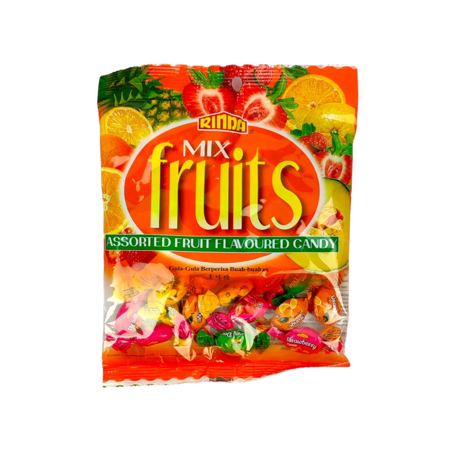 Rinda Mix Fruits Assorted Fruit Flavoured Candy 200g – Shopifull