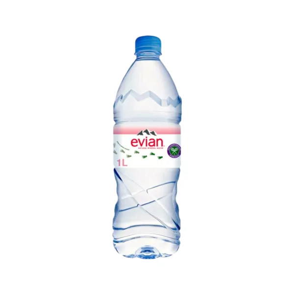 Evian Natural Mineral Water 1Lit (Pack Of 12Pcs) Carton - Image 1
