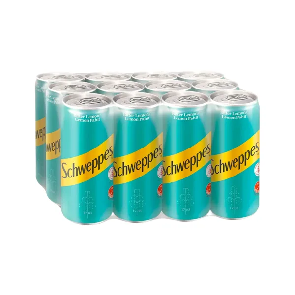 Schweppes Bitter Lemon Can 12Pcsx330ml Schweppes Bitter Lemon Can 12Pcsx330ml - Image 1