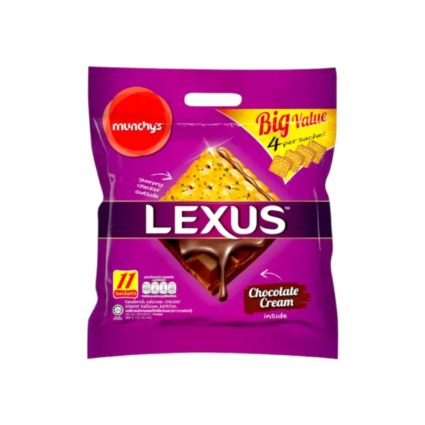 Munchy's Lexus Salted Chocolate Sandwich Biscuit 418gm - Image 1