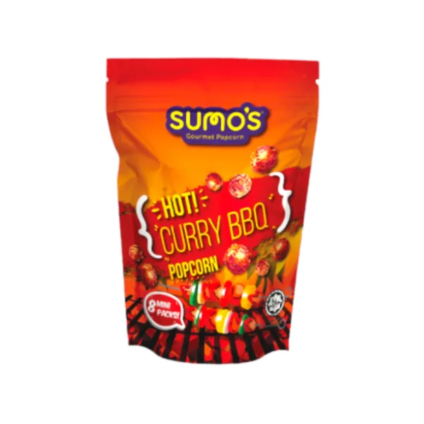Sumo's Gourmet Popcorn Hot Curry BBQ Popcorn 200g - Image 1