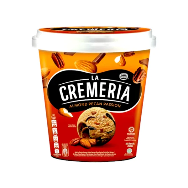 Nestlé La Cremeria Almond Pecan Passion Ice Cream 750ml Nestlé La Cremeria Almond Pecan Passion Ice Cream 750ml - Image 1