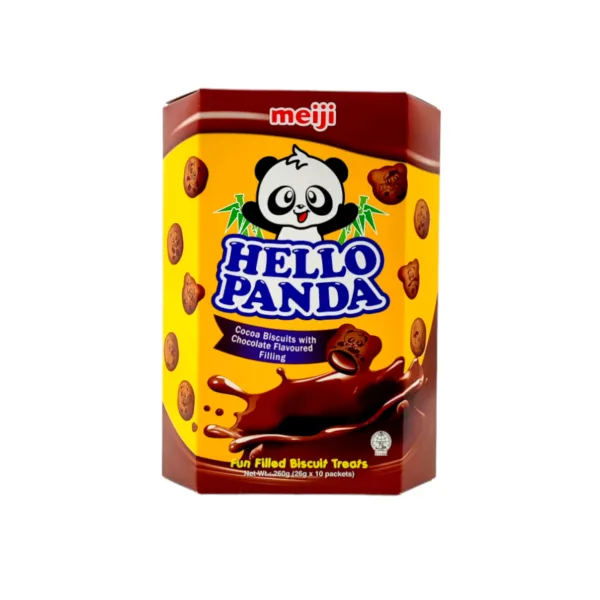 Meiji Hello Panda Cocoa Biscuits With Chocolate Flavoured Filling 260g Meiji Hello Panda Cocoa Biscuits With Chocolate Flavoured Filling 260g - Image 1