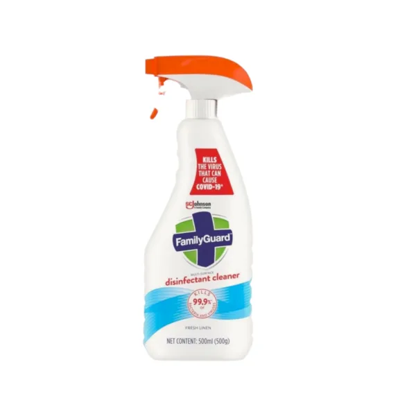 Familyguard Multi-Surface Disinfectant Cleaner Spray Fresh Linen 500ml - Image 1