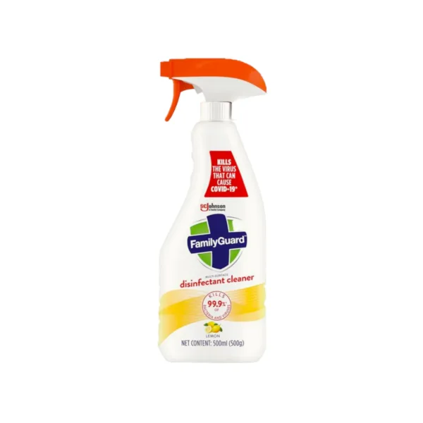 Familyguard Multi-Surface Disinfectant Cleaner Spray Lemon 500ml Familyguard Multi-Surface Disinfectant Cleaner Spray Lemon 500ml - Image 1