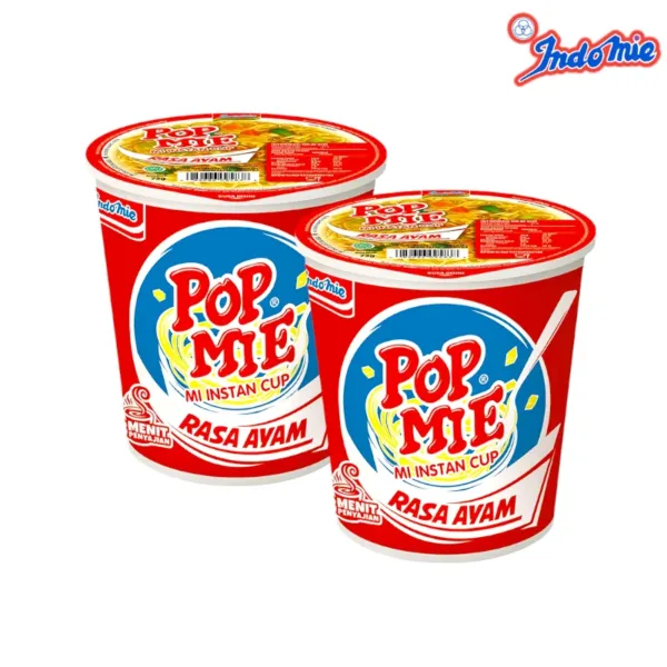image-PhotoRoom - 2023-12-29T175151.457 Indomie Pop Mie Cup Chicken Flavour 2Pcs - 72g - Image 1