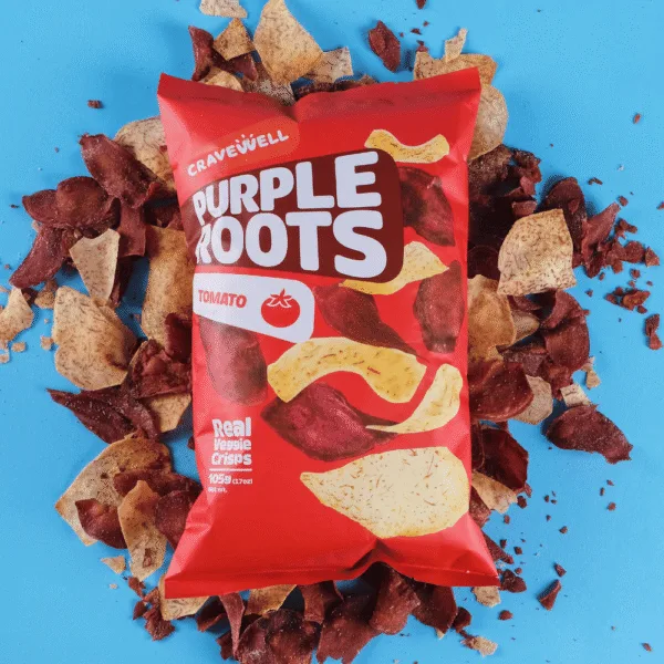 Cravewell Purple Roots Real Veggie Crisps 105g - Image 2
