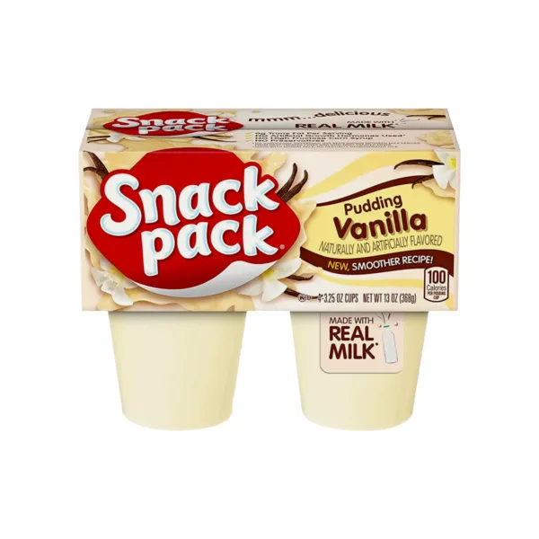 Hunt's Snack Pack Vanilla Naturally & Artificially Flavoured Pudding 3.5Oz 368g Hunt's Snack Pack Vanilla Naturally & Artificially Flavoured Pudding 3.5Oz 368g - Image 1
