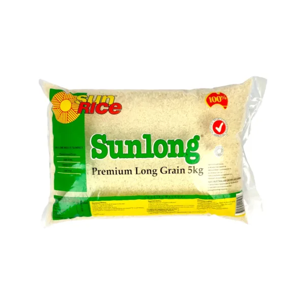 Sunrice Sunlong Premium Long Grain Rice 5kg - Image 1