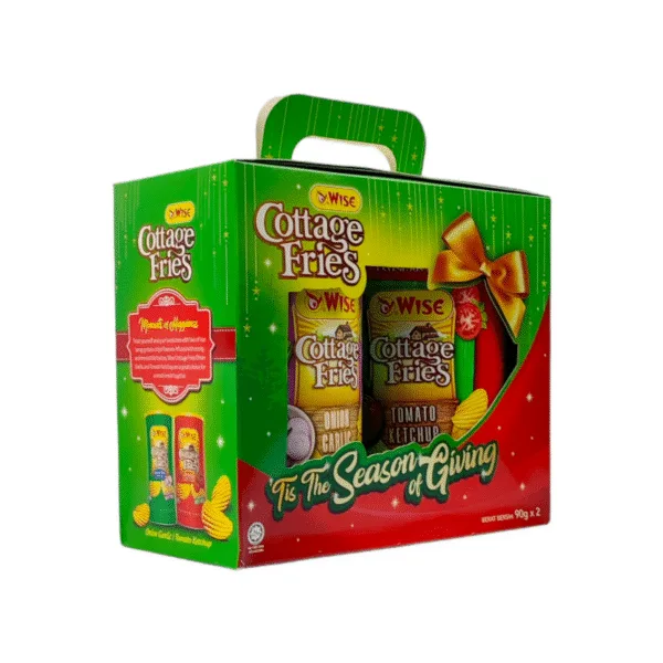 Wise Cottage Fries Flavoured Potato Chips Onion Garlic & Tomato Ketchup 2Pcs x 90g - Image 2