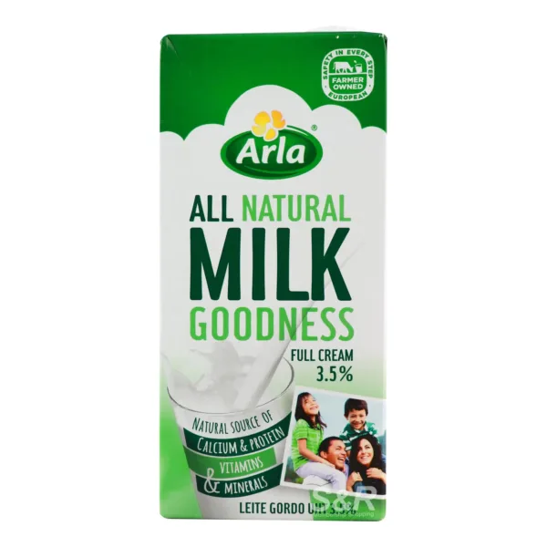 Arla Full Cream UHT Milk 1L-lALpLha3pb Arla 100% Natural Millk Goodness Full Cream 1Ltr - Image 1