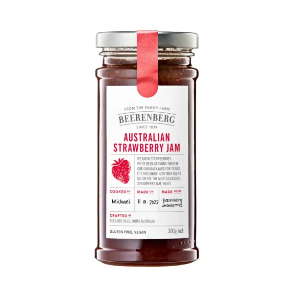 Beerenberg Australian Strawberry Jam - 300g - Image 1