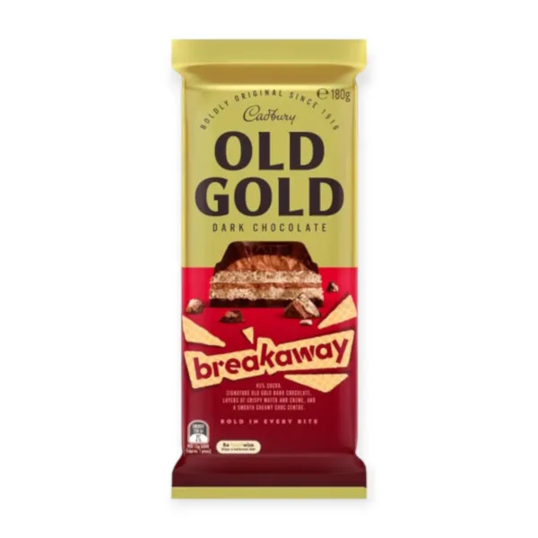 PhotoRoom-20230608_134850_18 (1) Cadbury Old Gold Breakaway Dark Chocolate Block 180g - Image 1