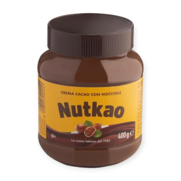 PhotoRoom-20230610_144830_2 Nutkao Cocoa Spread with Hazelnuts - 400g - Image 1