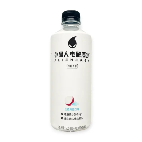alien energy Lychee salt Alienergy Electrolyte Water Lychee Sea Salt -500ml - Image 1