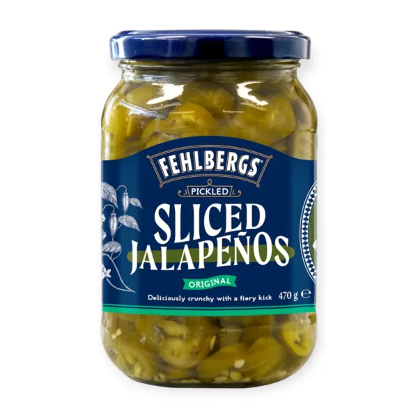 Fehlbergs Pickled Sliced Jalapenos Original - 470g - Image 1