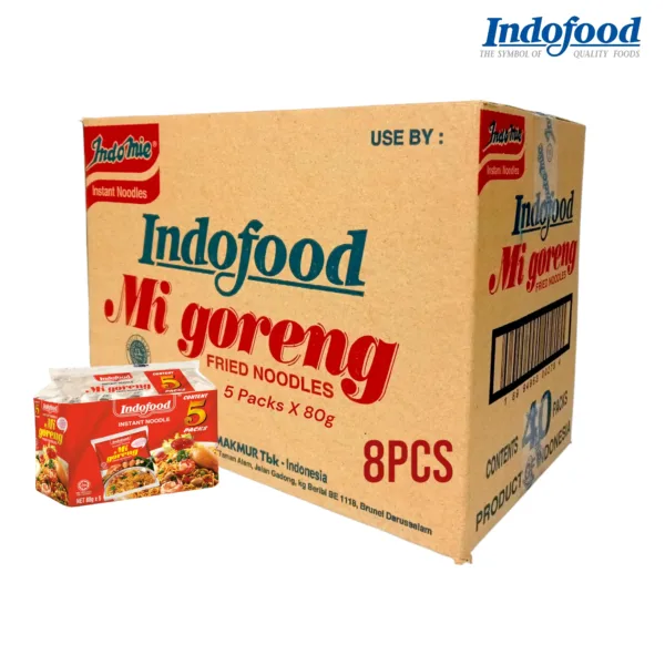 IMG20240105194121-PhotoRoom (1) Indofood Mi goreng Noodles 1Ctn (8Pcs) - 5 X 80g - Image 1