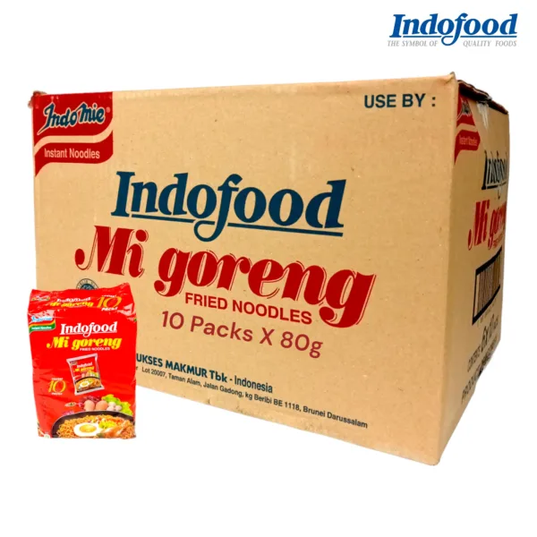 Indofood Mi Goreng Noodles 1Ctn (6Pcs) - 10 X 80g - Image 1