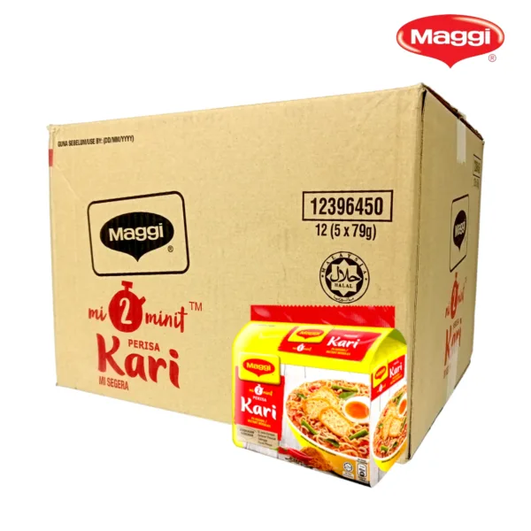 Maggi Kari Noodles 1Ctn(12Pcs) - 5 X 79g - Image 1