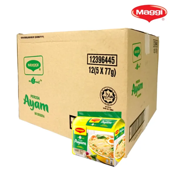 IMG20240105194121-PhotoRoom Maggi Ayam Noodles 1Ctn(12Pcs) - 5 X 77g - Image 1