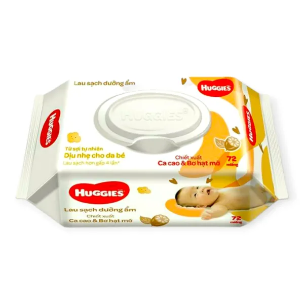 Huggies Nourishing Clean Baby Wipes Wet Tissue 72 Wipes - Image 1