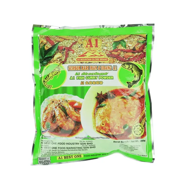 A1-Fish-Curry-Powder.jpg A1 Serbuk Kari Ikan&udang (Fish Curry Powder) 250G - Image 1
