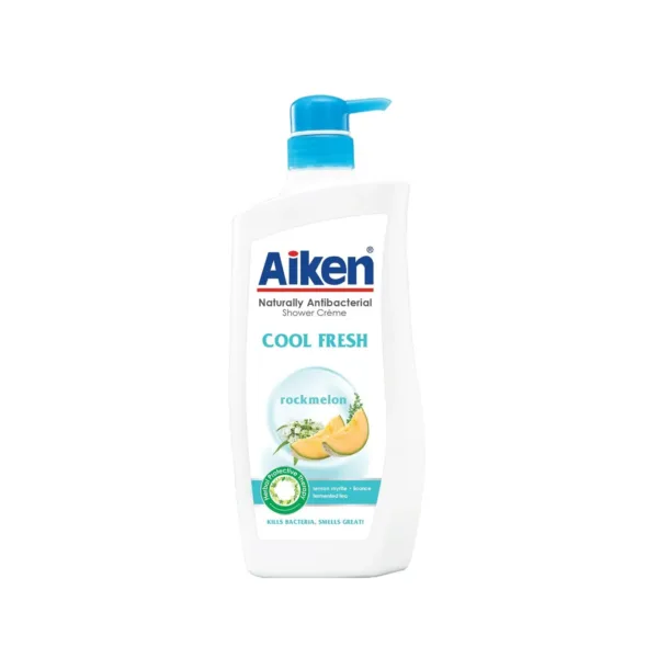 Aiken-Shower-Cream-Cool-fresh-900g.jpg Aiken Antibacterial Shower Creme Cool Fresh Rockmelon 900g - Image 1