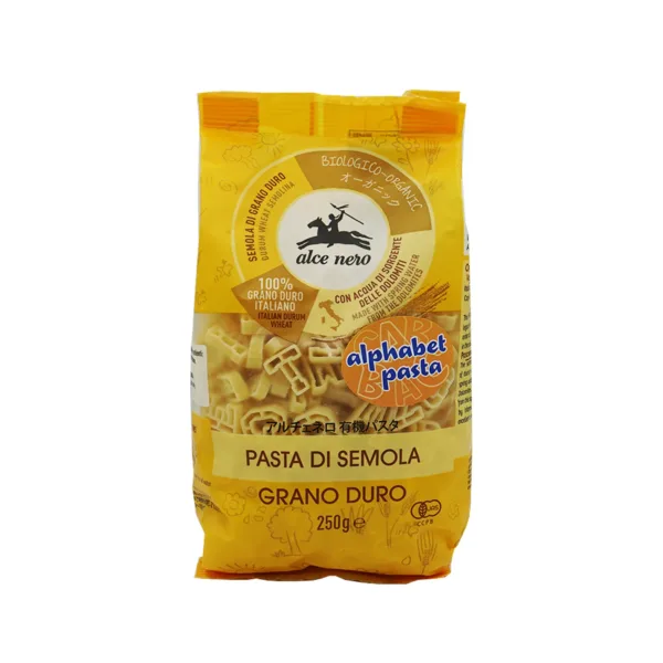 Oragnic Alce Nero Alphabet Pasta Di Semola Grano Duro 250g - Image 1