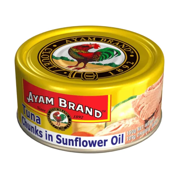 Ayam Brand Tuna Chunks In Sunflower Oil 150g - Image 1