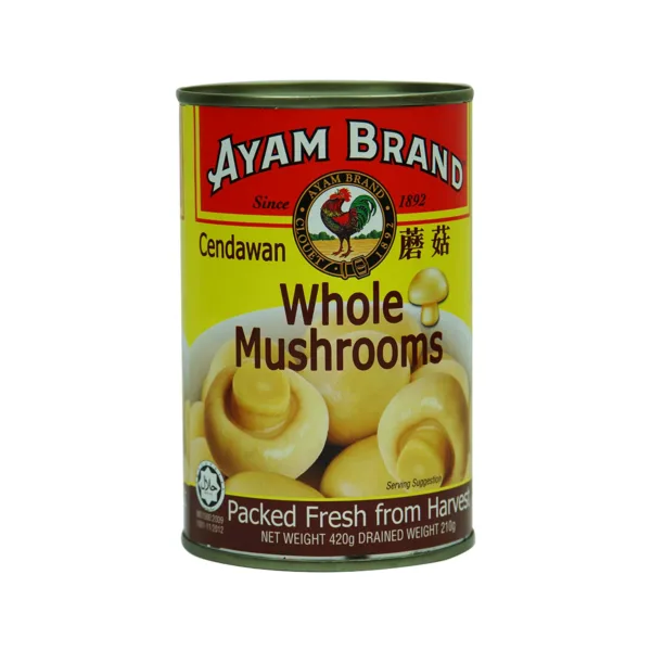 Ayam Brand Cendawan Whole Mushrooms 420g - Image 1