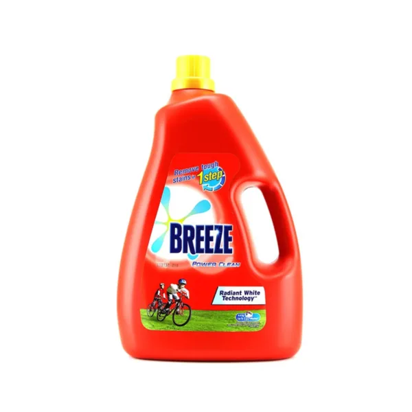 Breeze Detergent Liquid Power Clean 3.8kg - Image 1