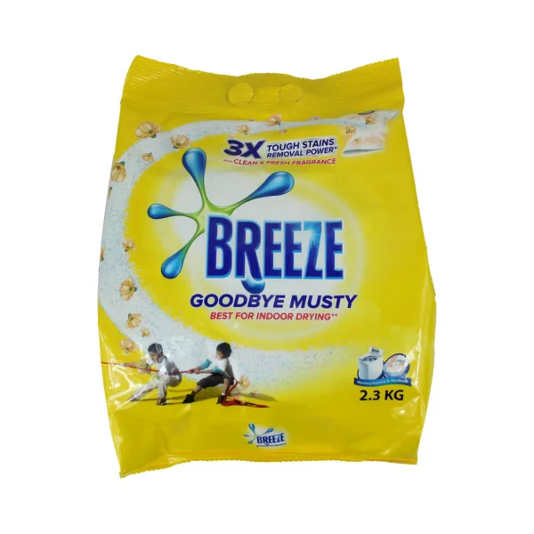 Breeze Detergent Powder Goodbye Musty 2.3kg - Image 1