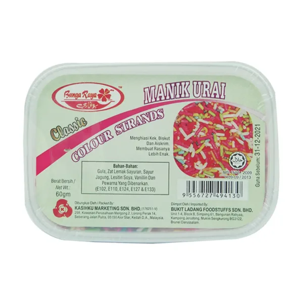 Bunga-Raya-Color-Strands-60gm.jpg Bunga Raya Classic Colour Strands Manik Urai 60g - Image 1