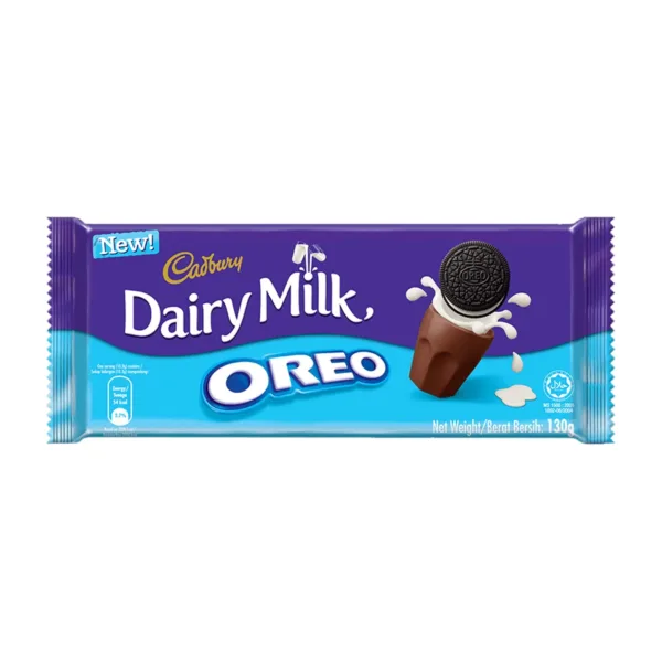 Cadbury-Dairy-Milk-Oreo-130g.jpg Cadbury Dairy Milk Oreo 130g - Image 1