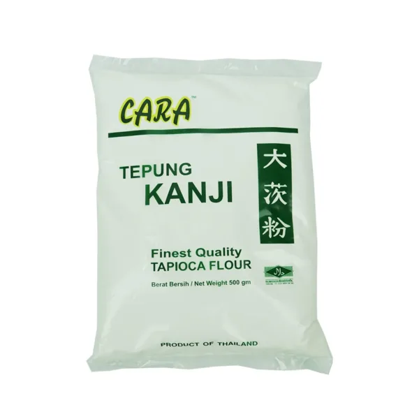 Cara-Tepung-Kanji-500gm.jpg Cara tepung Kanji Finest Quality Tapioca Flour (2x500g) - Image 1