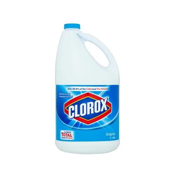 Clorox-Bleach-Liquid-Regular-4ltr.jpg Clorox Triple Action Bleach Original - 4L - Image 1