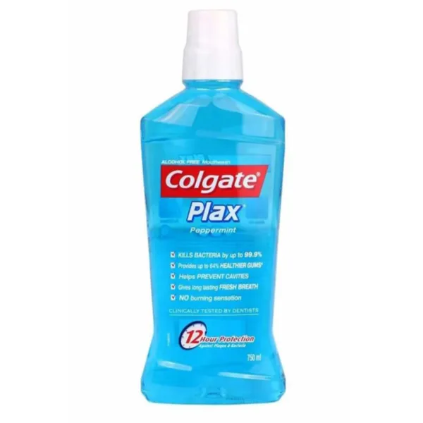 Colgate Plax Mouth Wash 750ml - Peppermint - Image 1