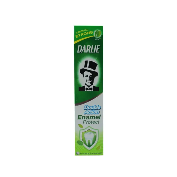 Darlie-double-action-enamel-protect-Original-200gm.jpg Darlie Double Action Enamel Protect Original Tooth paste 200g - Image 1