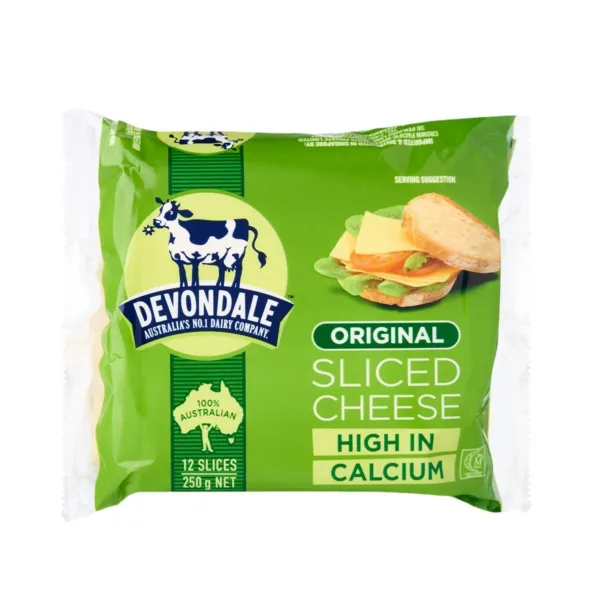 Devondale Original Sliced Cheese 12s 250g - Image 1