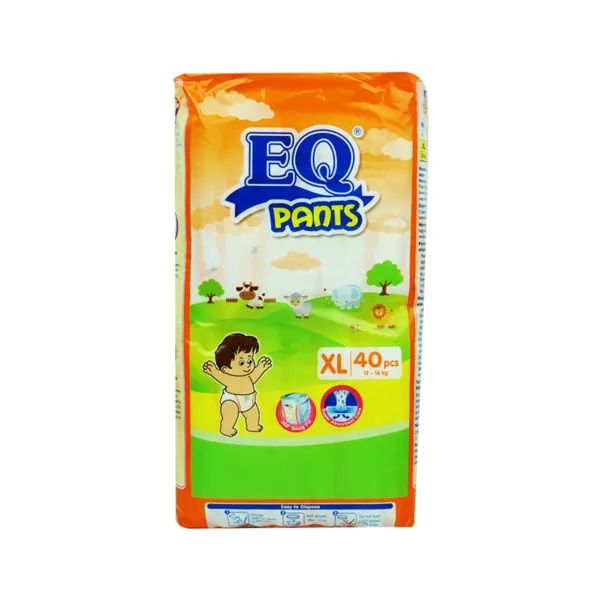 Eq Baby Pants 360 Snug Fit,Super Absorbent Core Xl 12-16kg 40Pcs - Image 1