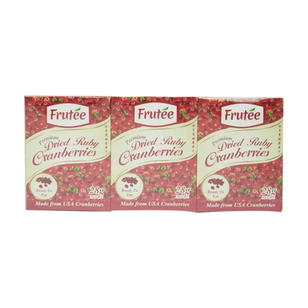 Frutee Dried Ruby Cranberries 6x28g - Image 1