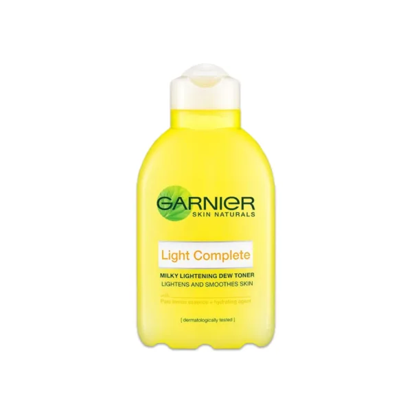 Garnier-Skin-Naturals-Light-Complete-Milky-Lightening-Dew-Toner-Lightens-And-Smoothes-Skin.jpg Garnier Skin Naturals Light Complete Milky Lightening Dew Toner 150ml - Image 1