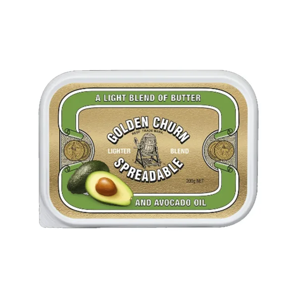 Golden-Churn-Lighter-Spreal-and-Avocado-oil-200gm.jpg Golden Churn Lighter Spreadable And Avocado Oil 200g - Image 1