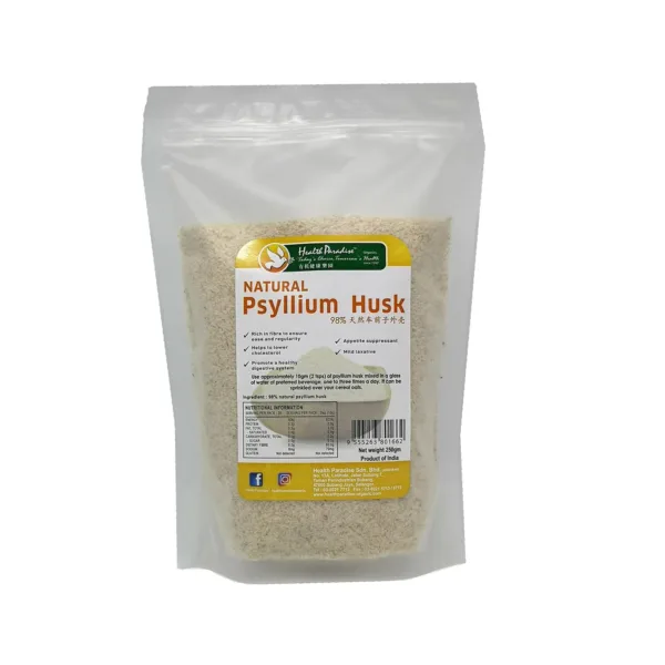 Health Paradise Natural Psyllium Husk 250g - Image 1