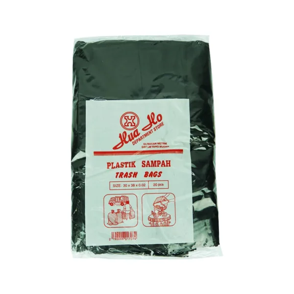 Hua Ho Department Store Plastic Sampah Trash Bags 30x38x0.02-20Pcs - Image 1