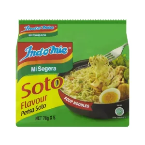 Indomie Mi Segera Soto Flavour Perisa Soto Soup Noodles 5x78g